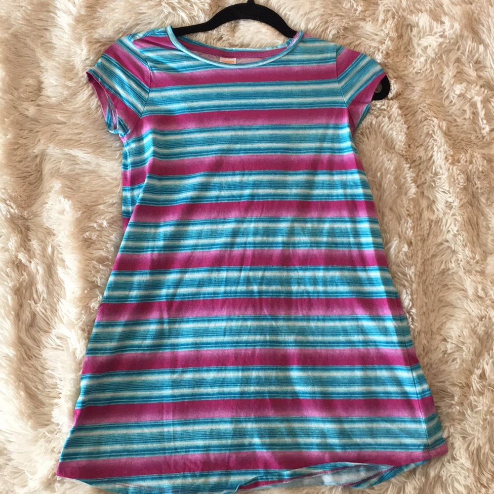 {Gymboree} Pink and blue striped dress👗✨